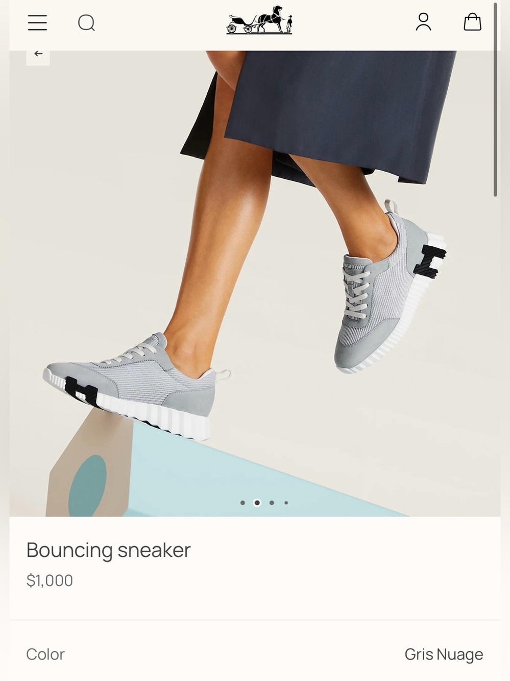 Bouncing Sneaker - Gris Nuage